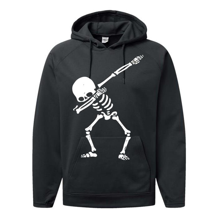 Dabbing Skeleton Dab Performance Fleece Hoodie