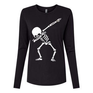 Dabbing Skeleton Dab Womens Cotton Relaxed Long Sleeve T-Shirt