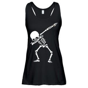 Dabbing Skeleton Dab Ladies Essential Flowy Tank