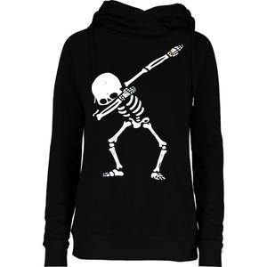 Dabbing Skeleton Dab Womens Funnel Neck Pullover Hood