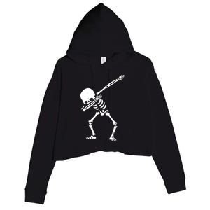 Dabbing Skeleton Dab Crop Fleece Hoodie