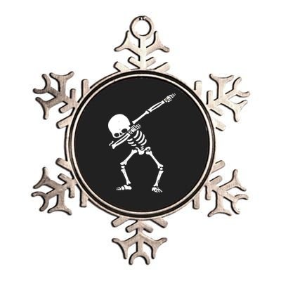 Dabbing Skeleton Dab Metallic Star Ornament