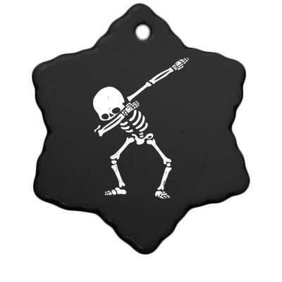 Dabbing Skeleton Dab Ceramic Star Ornament