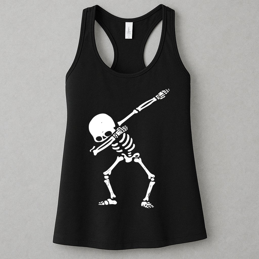 Dabbing Skeleton Dab Womens Tank Top