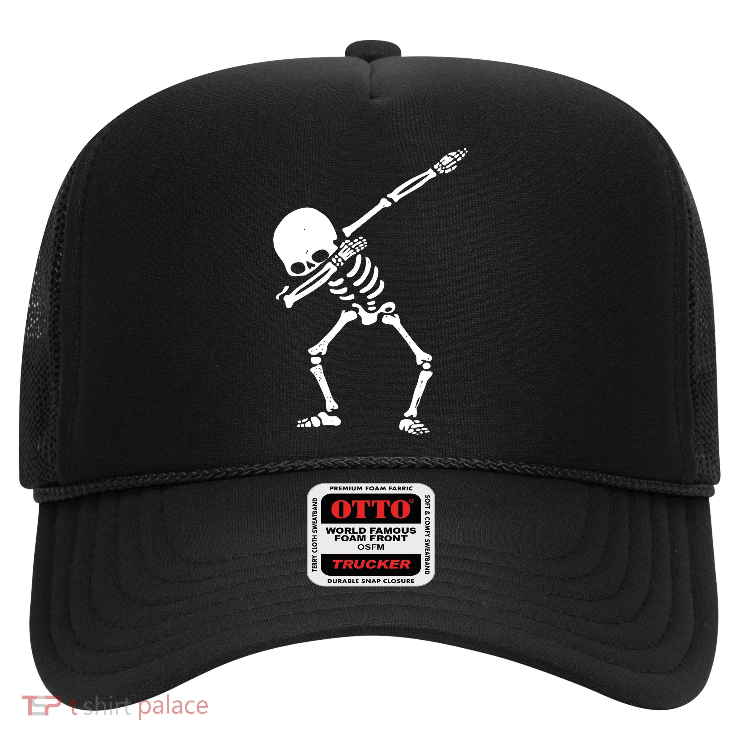 Dabbing Skeleton Dab Trucker Hat