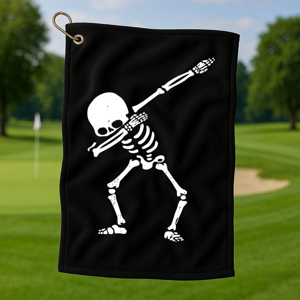 Dabbing Skeleton Dab Golf Towel