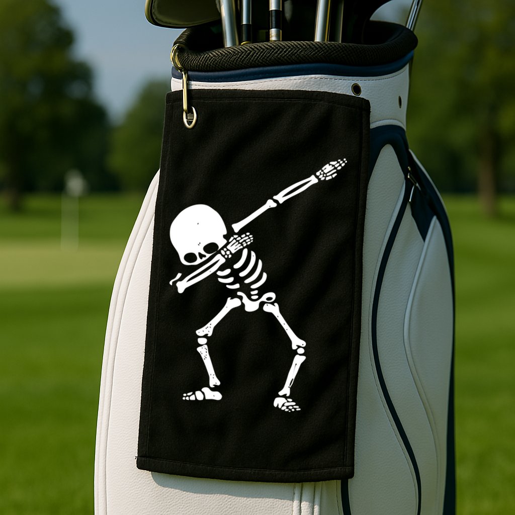 Dabbing Skeleton Dab Golf Towel