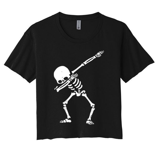 Dabbing Skeleton Dab Crop Top