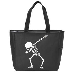 Dabbing Skeleton Dab Zip Tote Bag