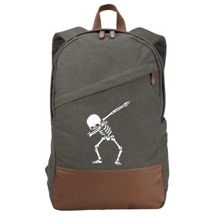 Dabbing Skeleton Dab Cotton Canvas Backpack