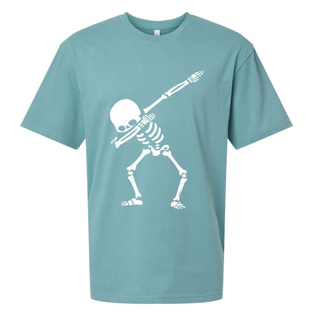 Dabbing Skeleton Dab Sueded Cloud Jersey T-Shirt