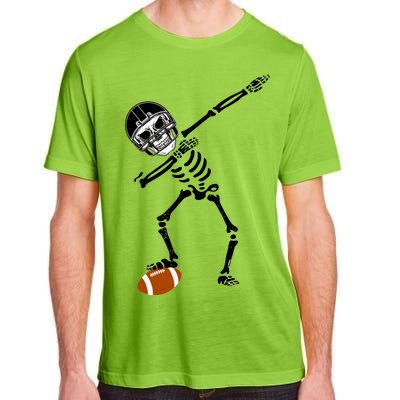 Dabbing Skeleton Football Dab Touchdown TD Adult ChromaSoft Performance T-Shirt