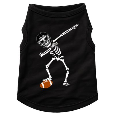 Dabbing Skeleton Football Dab Touchdown TD Doggie Tank