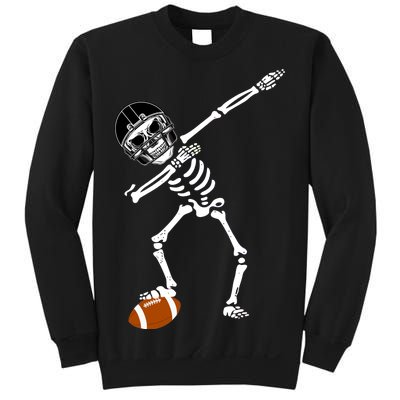 Dabbing Skeleton Football Dab Touchdown TD Sweatshirt