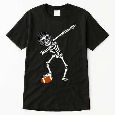 Dabbing Skeleton Football Dab Touchdown TD Tall T-Shirt