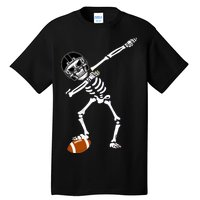 Dabbing Skeleton Football Dab Touchdown TD Tall T-Shirt