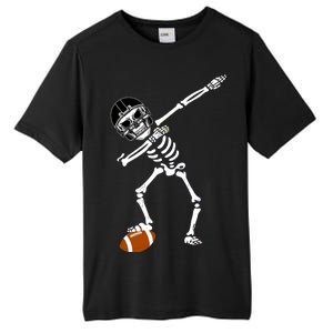 Dabbing Skeleton Football Dab Touchdown TD Tall Fusion ChromaSoft Performance T-Shirt