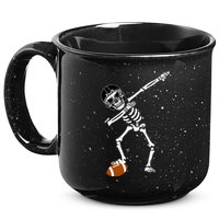 Dabbing Skeleton Football Dab Touchdown TD 15oz Campfire Ceramic Mug