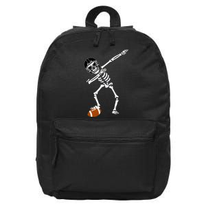 Dabbing Skeleton Football Dab Touchdown TD 16 in Basic Backpack