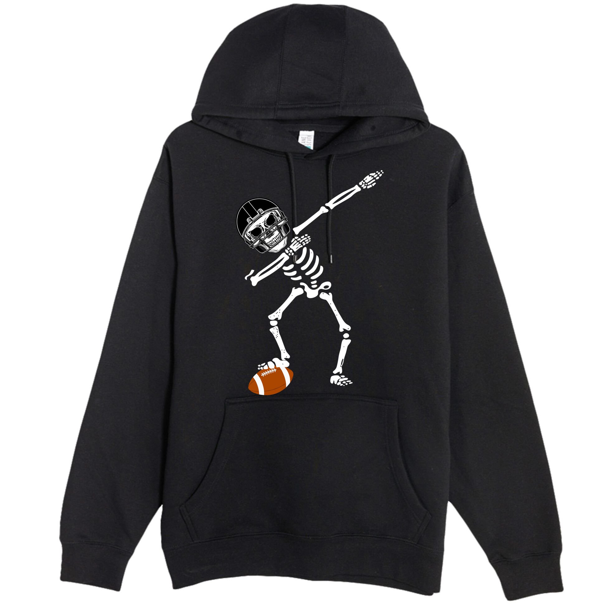 Dabbing Skeleton Football Dab Touchdown TD Premium Pullover Hoodie