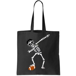 Dabbing Skeleton Football Dab Touchdown TD Tote Bag