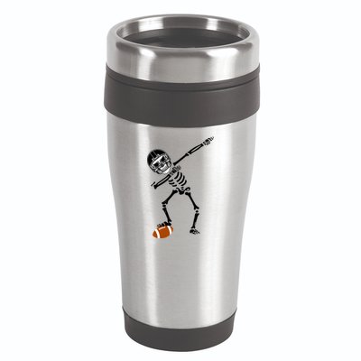 Dabbing Skeleton Football Dab Touchdown TD 16oz Travel Tumbler