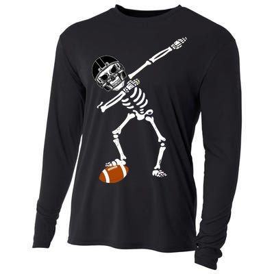 Dabbing Skeleton Football Dab Touchdown TD Cooling Performance Long Sleeve Crew