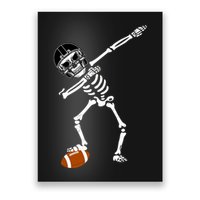 Dabbing Skeleton Football Dab Touchdown TD Poster
