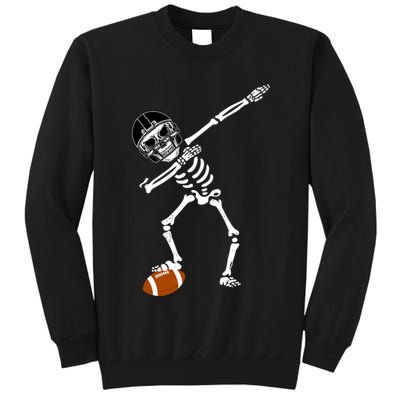 Dabbing Skeleton Football Dab Touchdown TD Tall Sweatshirt
