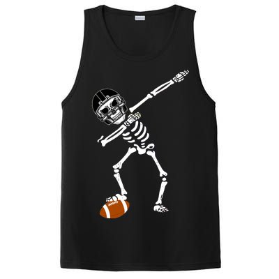 Dabbing Skeleton Football Dab Touchdown TD PosiCharge Competitor Tank