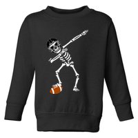 Dabbing Skeleton Football Dab Touchdown TD Toddler Sweatshirt