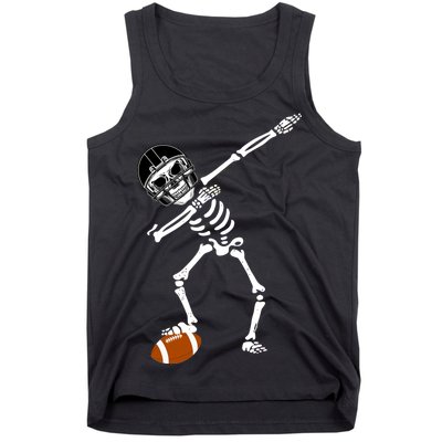 Dabbing Skeleton Football Dab Touchdown TD Tank Top