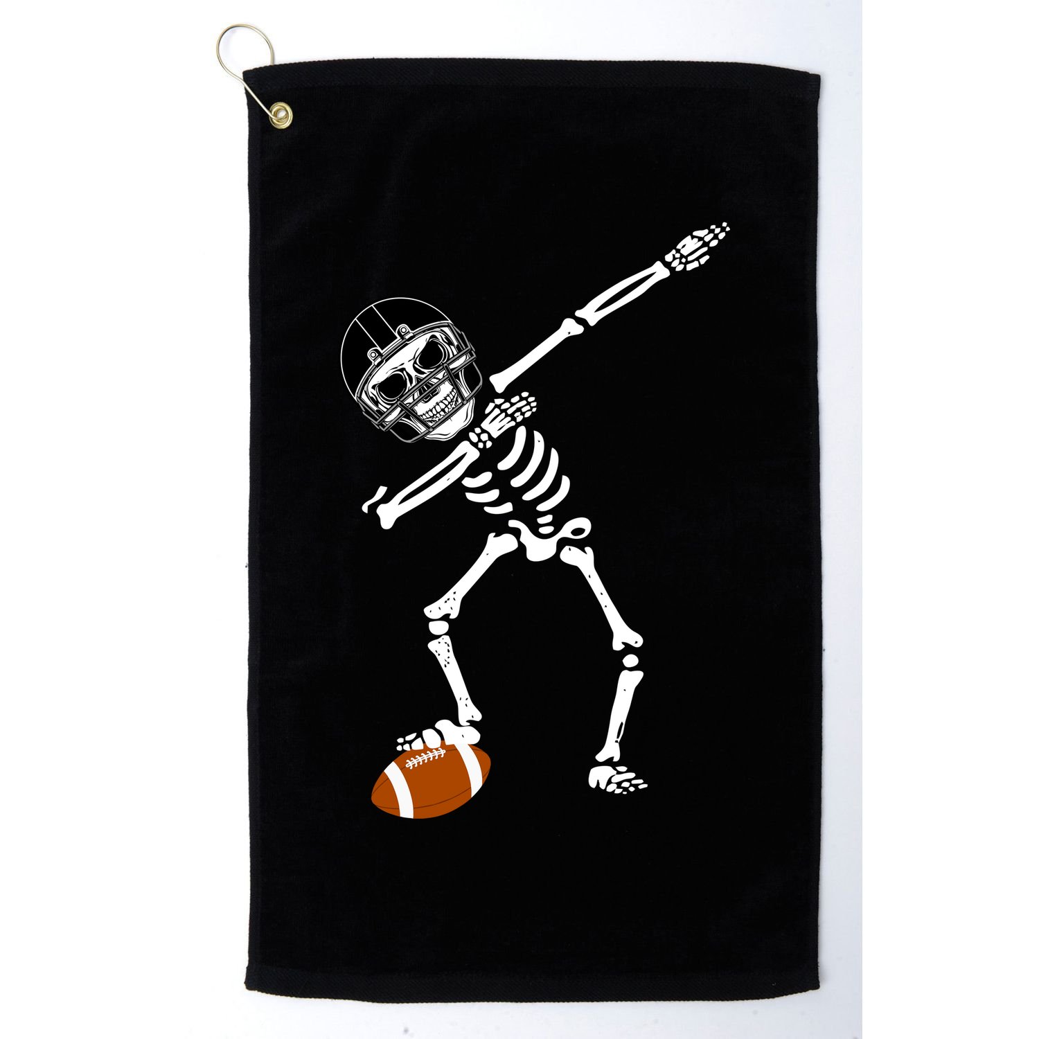 Dabbing Skeleton Football Dab Touchdown TD Golf Towel