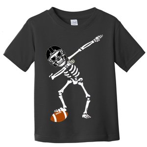 Dabbing Skeleton Football Dab Touchdown TD Toddler T-Shirt