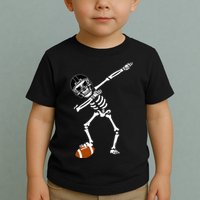 Dabbing Skeleton Football Dab Touchdown TD Toddler T-Shirt