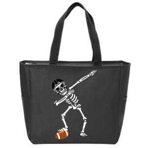 Dabbing Skeleton Football Dab Touchdown TD Zip Tote Bag