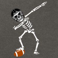 Dabbing Skeleton Football Dab Touchdown TD Cotton Canvas Backpack