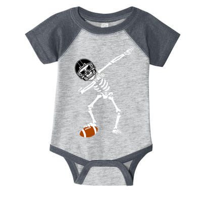 Dabbing Skeleton Football Dab Touchdown TD Infant Baby Jersey Bodysuit