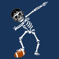 Dabbing Skeleton Football Dab Touchdown TD Infant Baby Jersey Bodysuit