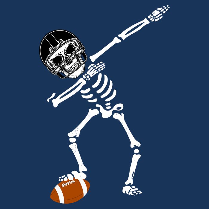 Dabbing Skeleton Football Dab Touchdown TD Infant Baby Jersey Bodysuit