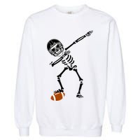 Dabbing Skeleton Football Dab Touchdown TD Garment-Dyed Sweatshirt