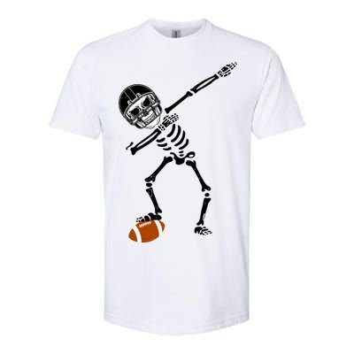 Dabbing Skeleton Football Dab Touchdown TD Softstyle® CVC T-Shirt