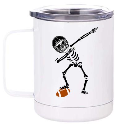 Dabbing Skeleton Football Dab Touchdown TD 12 oz Stainless Steel Tumbler Cup