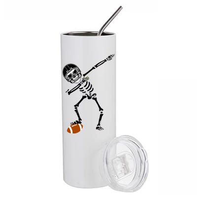 Dabbing Skeleton Football Dab Touchdown TD Stainless Steel Tumbler