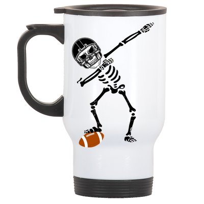 Dabbing Skeleton Football Dab Touchdown TD Stainless Steel Travel Mug