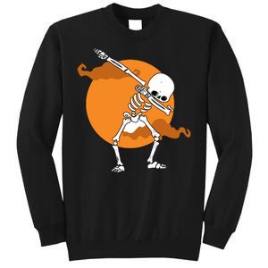 Dabbing Skeleton Halloween Moon Sweatshirt