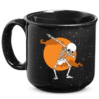 Dabbing Skeleton Halloween Moon 15oz Campfire Ceramic Mug