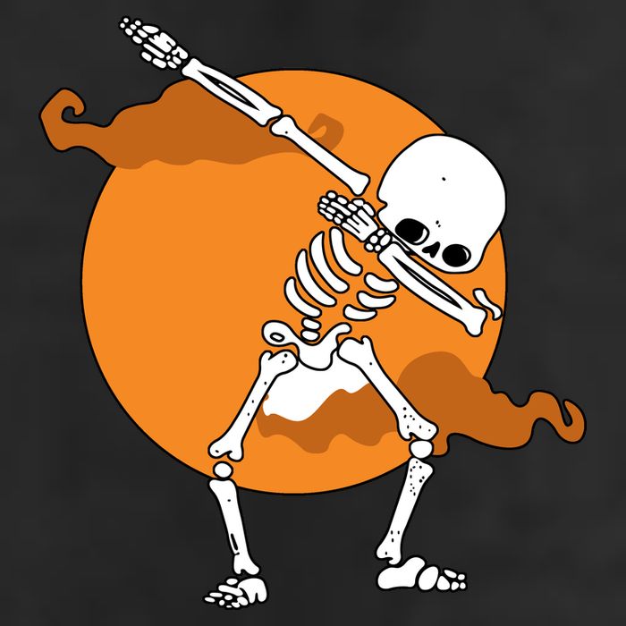 Dabbing Skeleton Halloween Moon 15oz Campfire Ceramic Mug