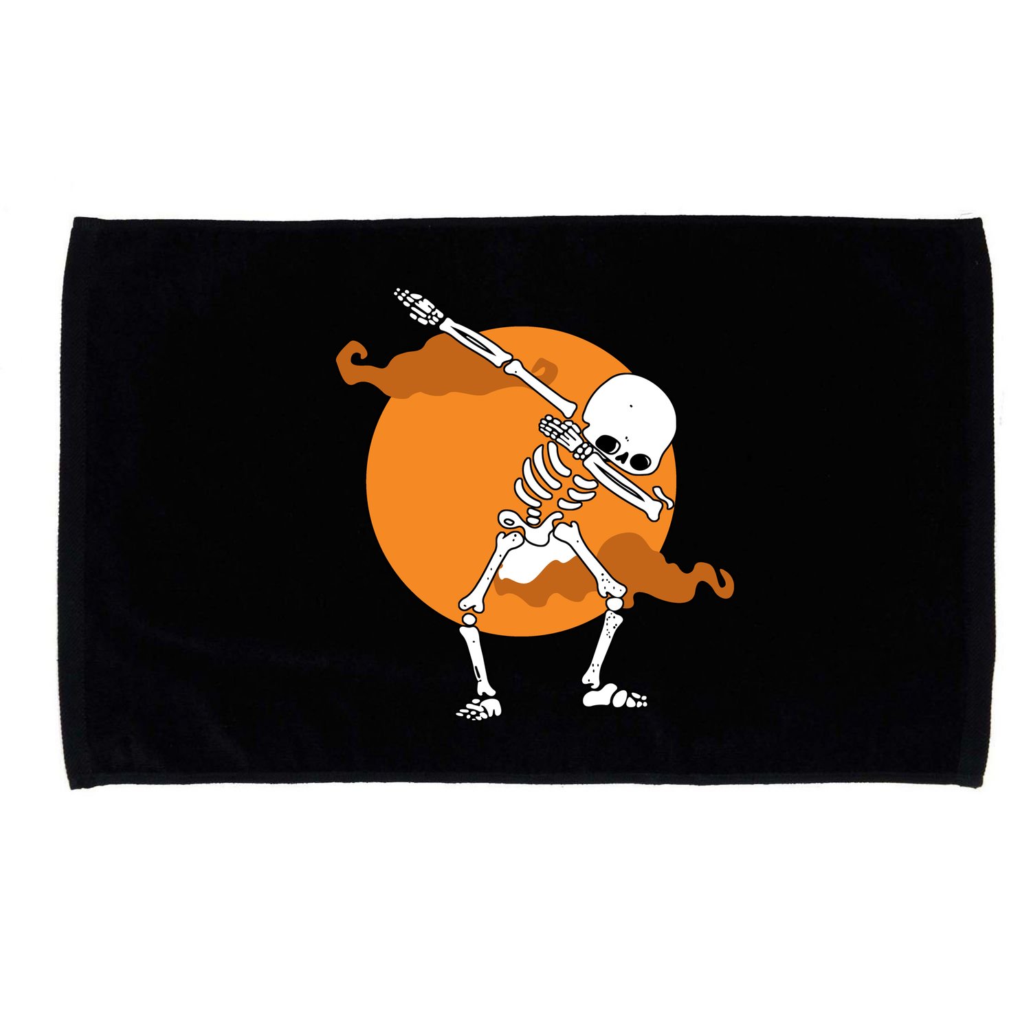 Dabbing Skeleton Halloween Moon Microfiber Hand Towel