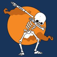 Dabbing Skeleton Halloween Moon Infant Baby Jersey Bodysuit